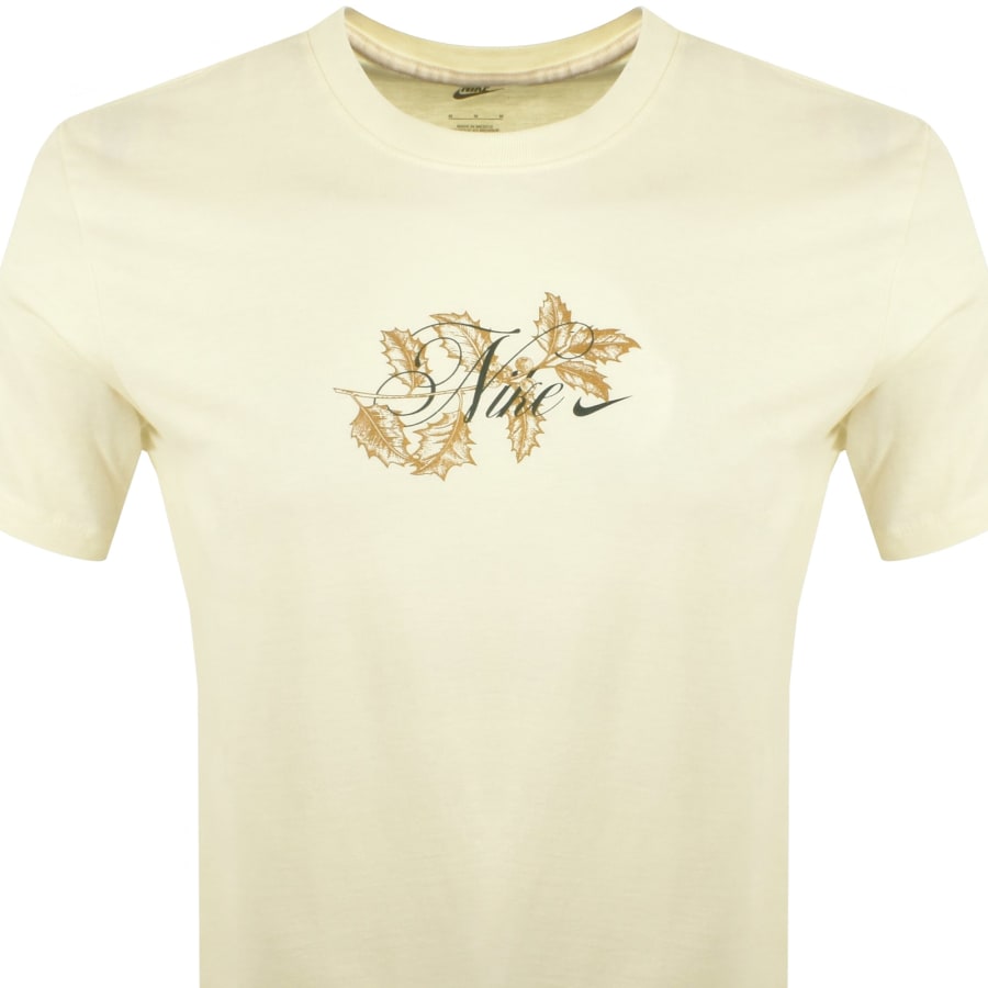 White nike shirt with gold logo cheap
